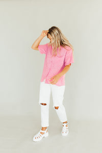 Collar me Pink Top