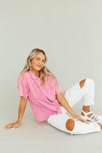 Load image into Gallery viewer, Collar me Pink Top
