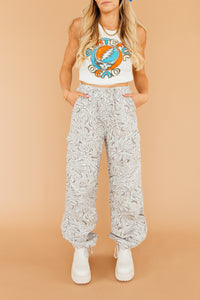 Catch Me in Cargo Pants (Grey Zebra) *XS-L*