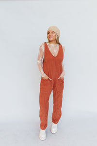 High Roller Cord Jumpsuit (FREE PEOPLE) *Sunburn*