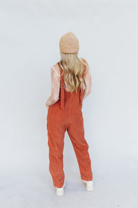 High Roller Cord Jumpsuit (FREE PEOPLE) *Sunburn*