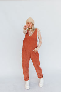 High Roller Cord Jumpsuit (FREE PEOPLE) *Sunburn*