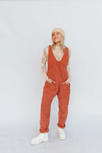 Load image into Gallery viewer, High Roller Cord Jumpsuit (FREE PEOPLE) *Sunburn*