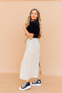 Cierra Cargo Maxi Skirt