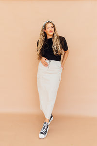 Cierra Cargo Maxi Skirt