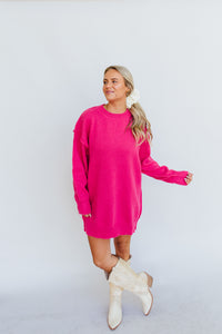 Sweetheart Sweater Dress