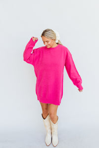 Sweetheart Sweater Dress