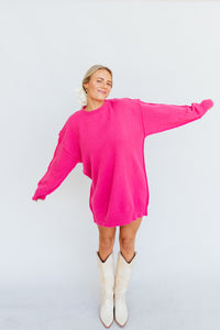 Sweetheart Sweater Dress