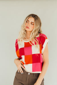 Out of the Box Top (Pink/Red/Orange)