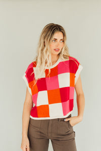 Out of the Box Top (Pink/Red/Orange)