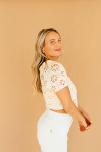 All Eyelets on You Top