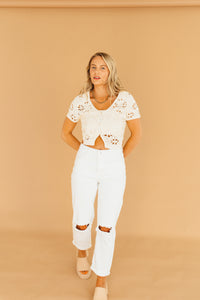 All Eyelets on You Top