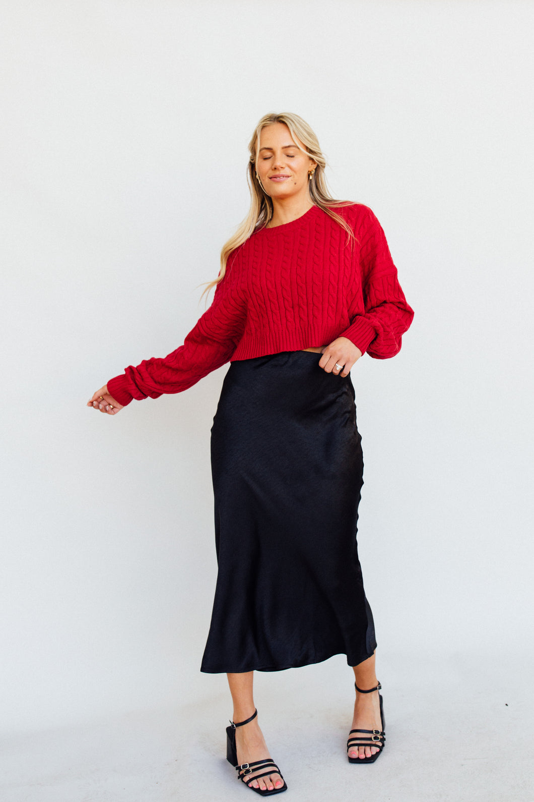 Still Wearing Satin Skirt (Black)