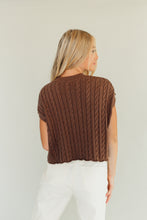 Load image into Gallery viewer, Cable Knit Cutie Top (Brown)