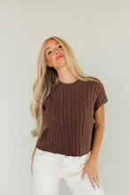 Load image into Gallery viewer, Cable Knit Cutie Top (Brown)