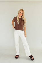 Load image into Gallery viewer, Cable Knit Cutie Top (Brown)