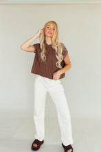 Load image into Gallery viewer, Cable Knit Cutie Top (Brown)