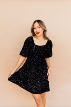 Load image into Gallery viewer, She&#39;s Still Bejeweled Dress (black)