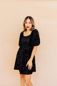 She's Still Bejeweled Dress (black)