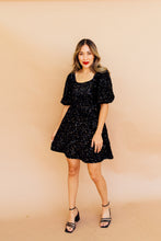 Load image into Gallery viewer, She&#39;s Still Bejeweled Dress (black)