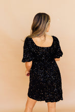Load image into Gallery viewer, She&#39;s Still Bejeweled Dress (black)