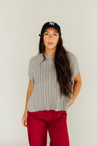 Cable Knit Cutie (Grey)