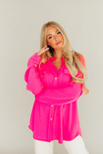 Load image into Gallery viewer, Bright On Barbie Shacket