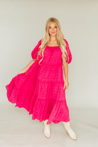 Wisteria Dress (Fuschia)
