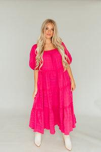 Wisteria Dress (Fuschia)