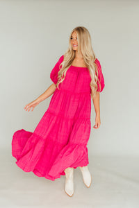 Wisteria Dress (Fuschia)