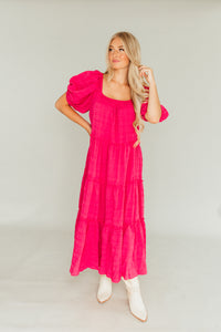 Wisteria Dress (Fuschia)
