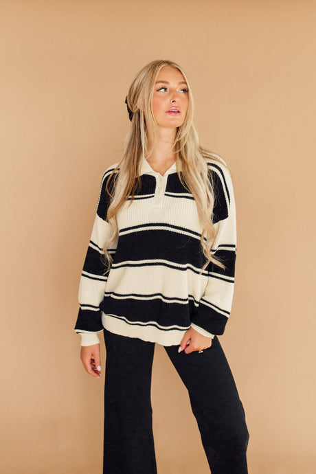 Pretty in Polo Sweater