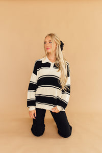 Pretty in Polo Sweater