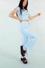 Load image into Gallery viewer, Grin &amp; Flare It Pants (Blue)
