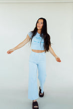 Load image into Gallery viewer, Grin &amp; Flare It Pants (Blue)