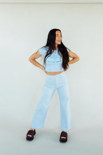 Load image into Gallery viewer, Grin &amp; Flare It Pants (Blue)