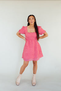 Talk About Texture Dress (Pink)