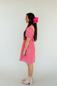 Talk About Texture Dress (Pink)