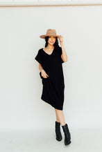 Load image into Gallery viewer, Little Black Sweater Dress