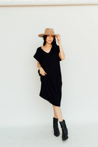 Little Black Sweater Dress