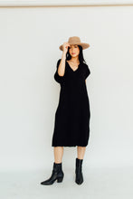 Load image into Gallery viewer, Little Black Sweater Dress