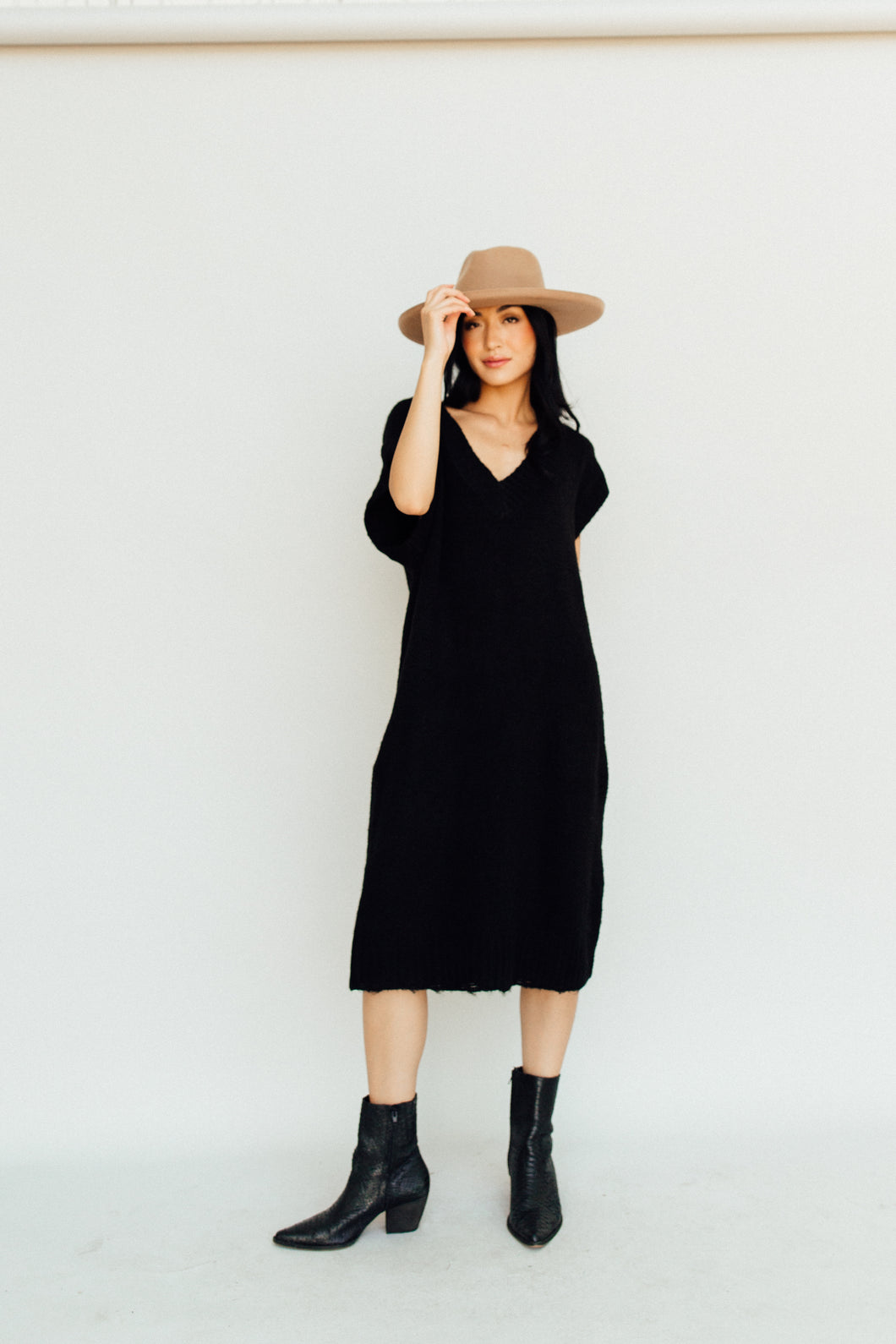 Little Black Sweater Dress