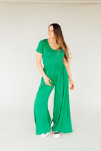 Load image into Gallery viewer, Go With The Flow Jumpsuit (Green)