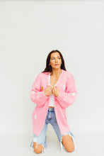 Load image into Gallery viewer, Flower Feign Cardigan