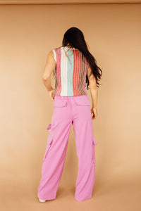 Came For The Cargo Pants (Pink)