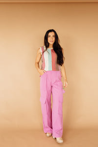 Came For The Cargo Pants (Pink)