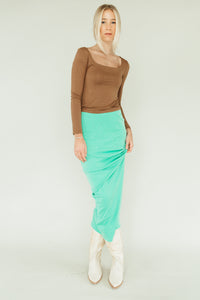 Teal the Deal Skirt (XS-L)