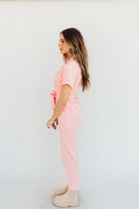 Hot Girl Peach Jumpsuit *XS-L*