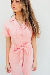 Hot Girl Peach Jumpsuit *XS-L*