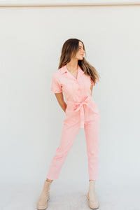 Hot Girl Peach Jumpsuit *XS-L*